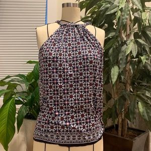 Max Studio geometric floral tank